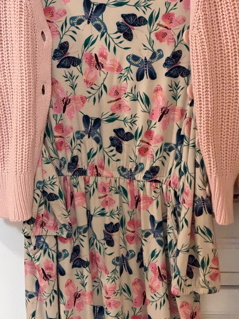 Gymboree M 7/8 Lot - Vest Flare Jeans White Top Floral Dress EUC